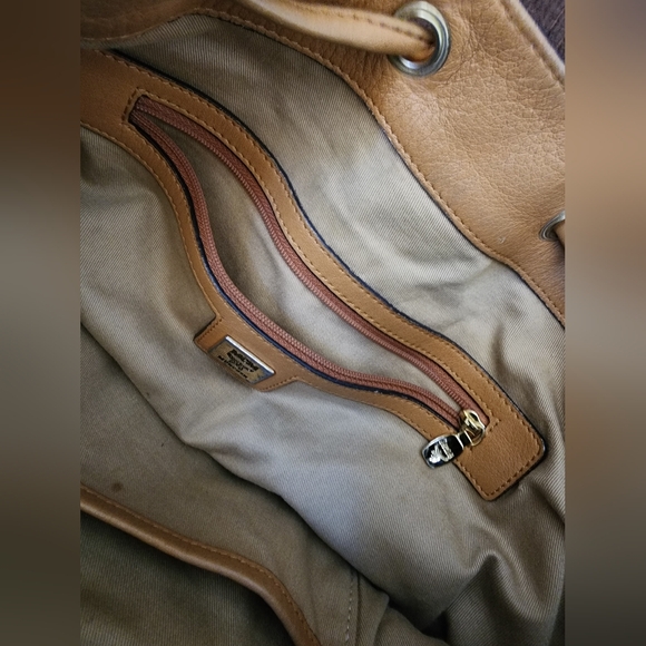 MCM Drawstring Bucket Bag/Crossbody (Cognac) - Picture 15 of 15